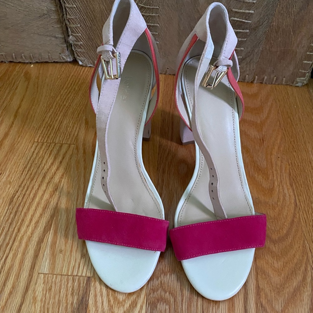Pink shades heel, worn lightly once